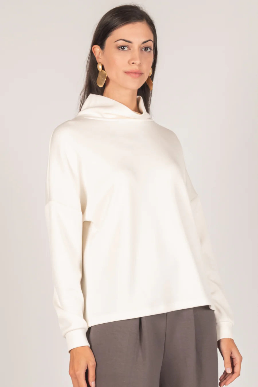 norah mock neck butter modal longsleeve |FINAL SALE