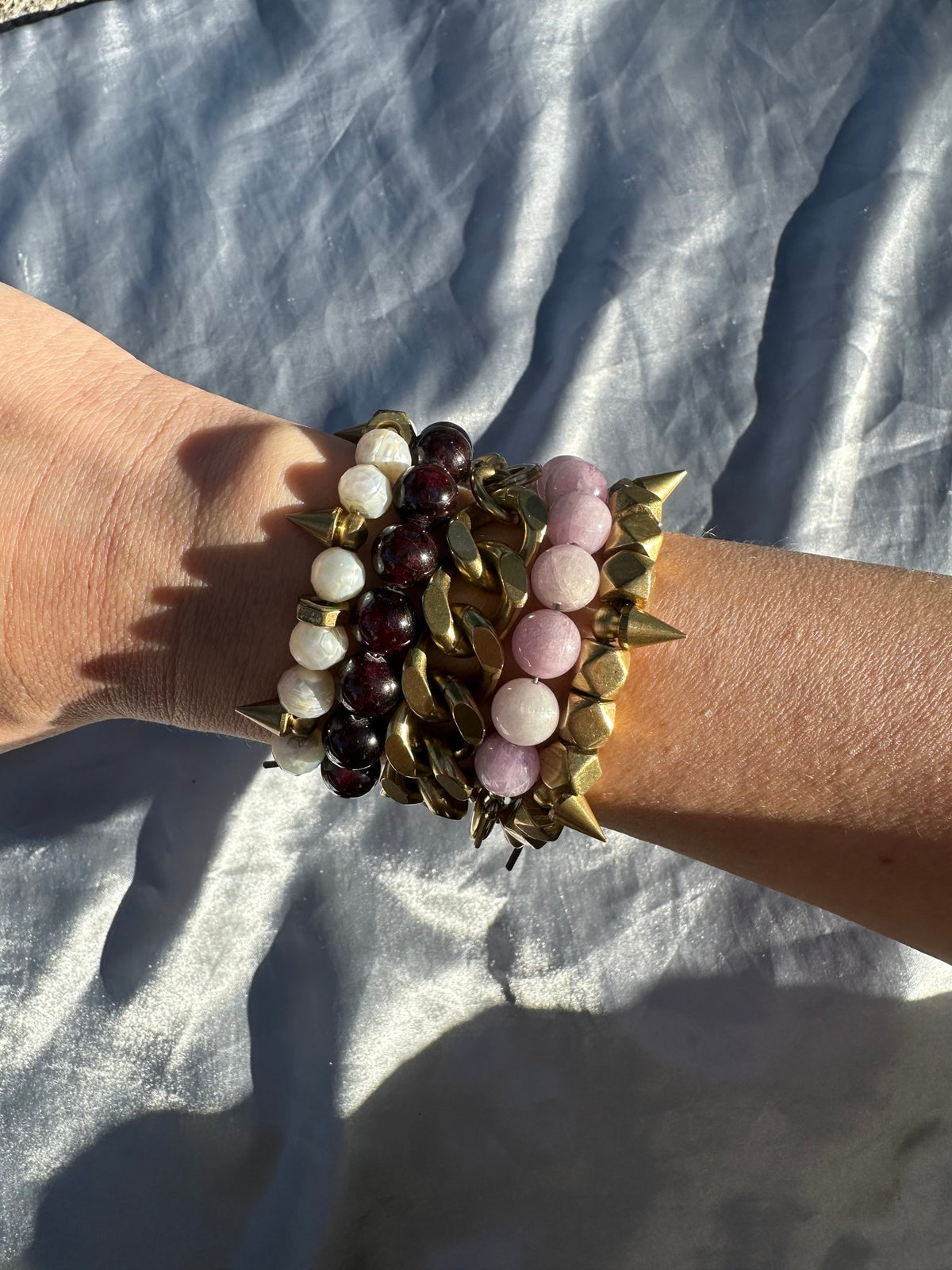 Rachel Nathan | remix garnet bracelet || FINAL SALE