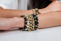 Rachel Nathan | on point matte black agate bracelet || FINAL SALE