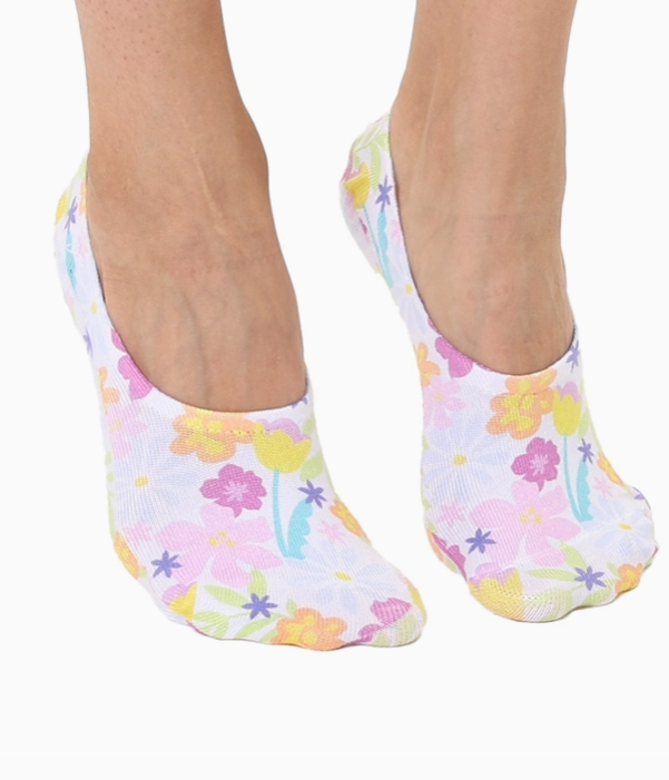 flower bloom liner socks