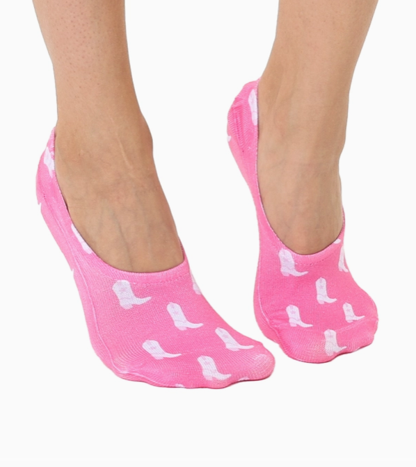 pink boots liner socks