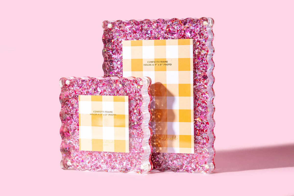 taylor elliott glitter acrylic picture frames