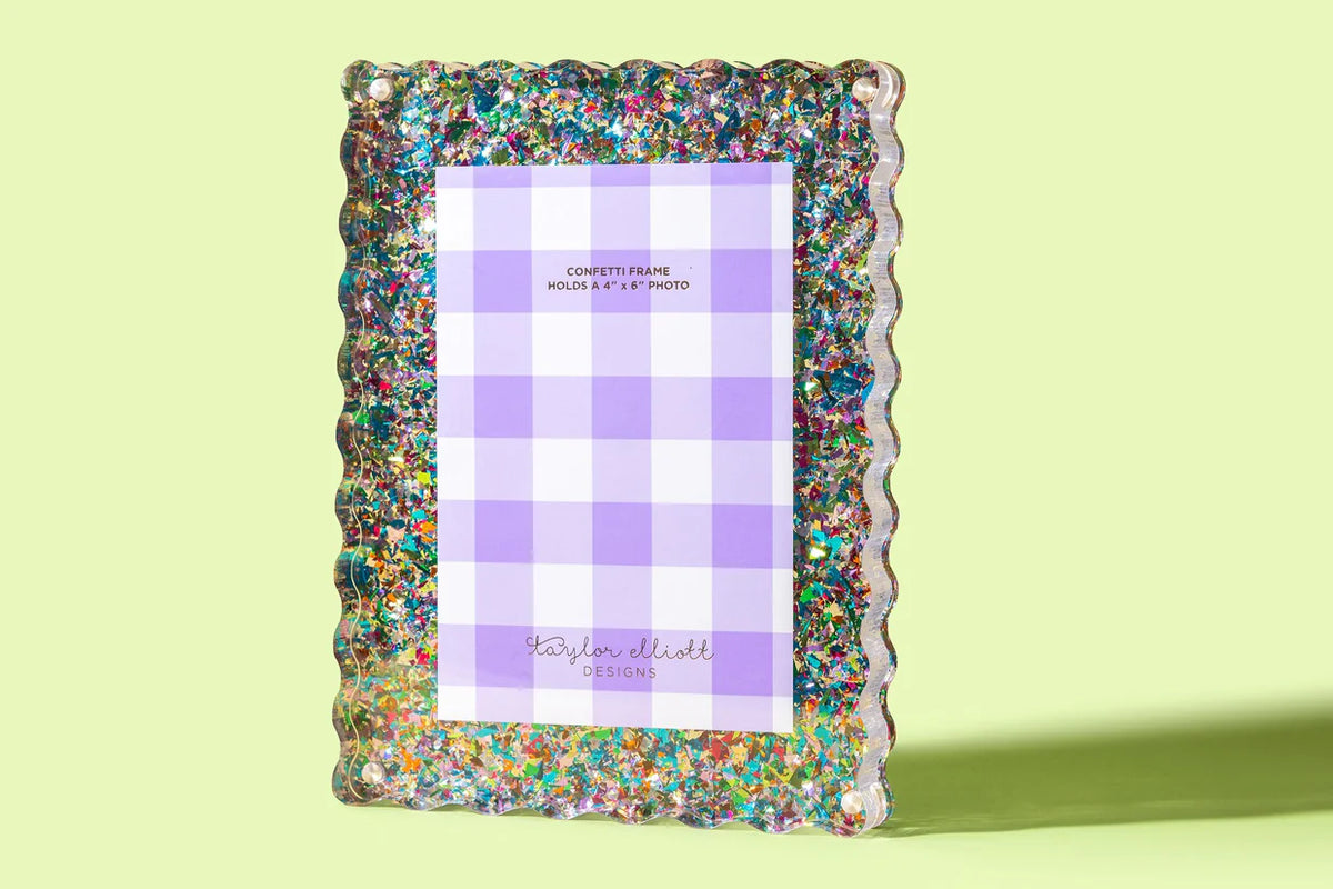taylor elliott glitter acrylic picture frames