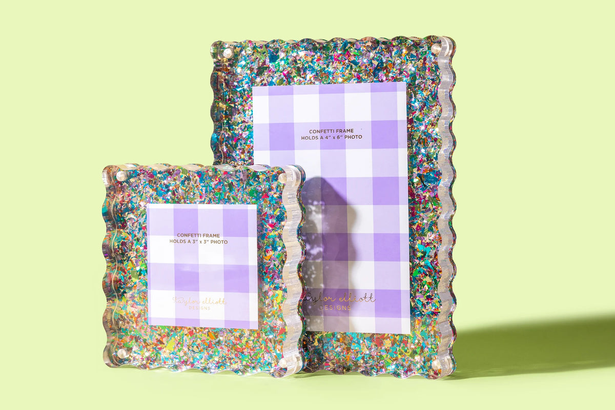 taylor elliott glitter acrylic picture frames