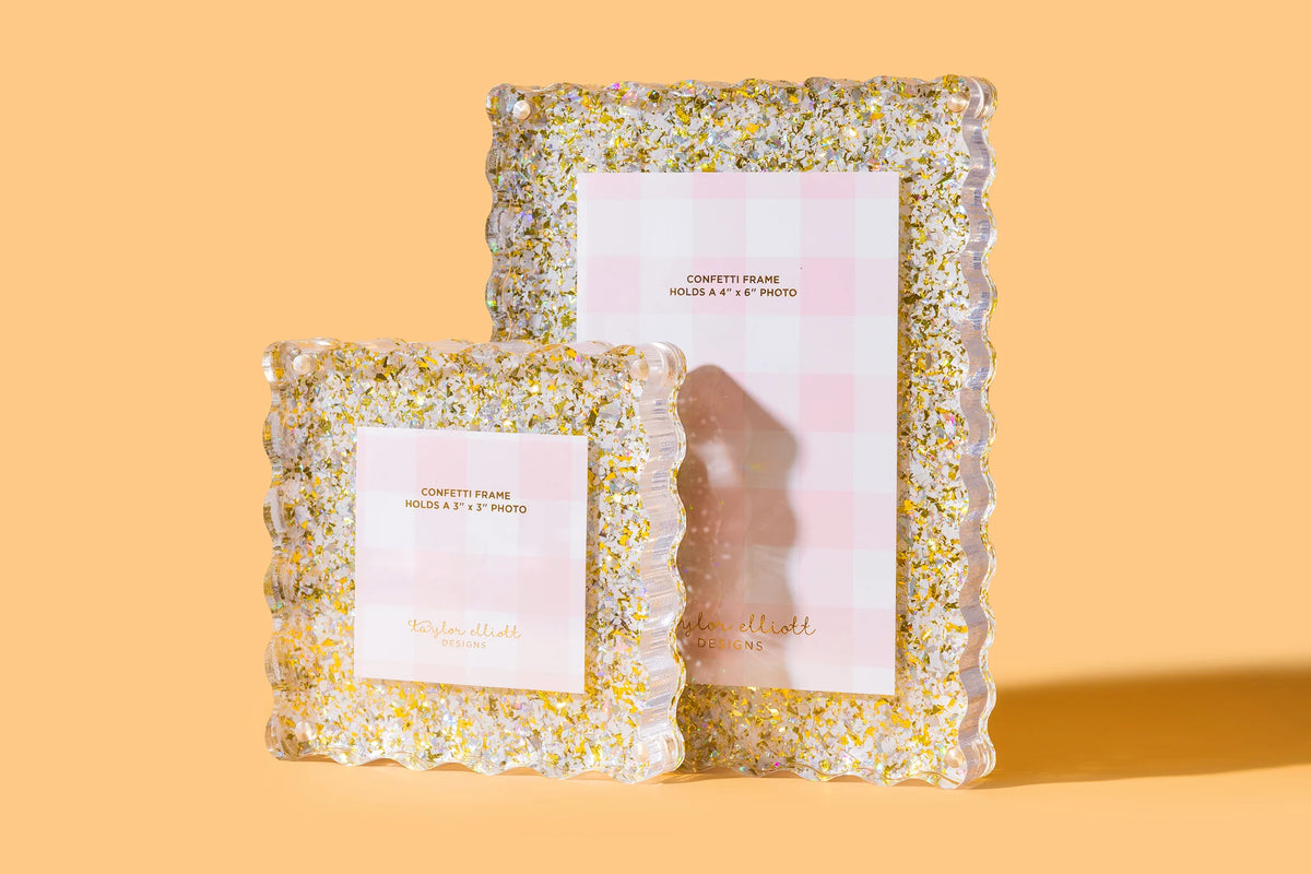 taylor elliott glitter acrylic picture frames