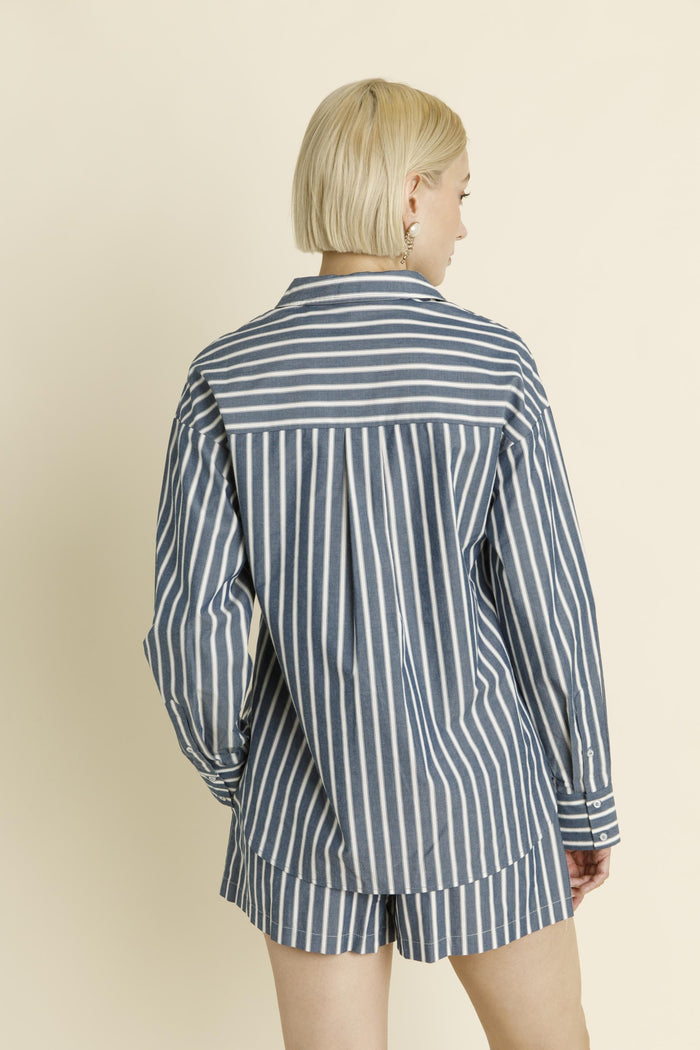 marley striped button-up || FINAL SALE