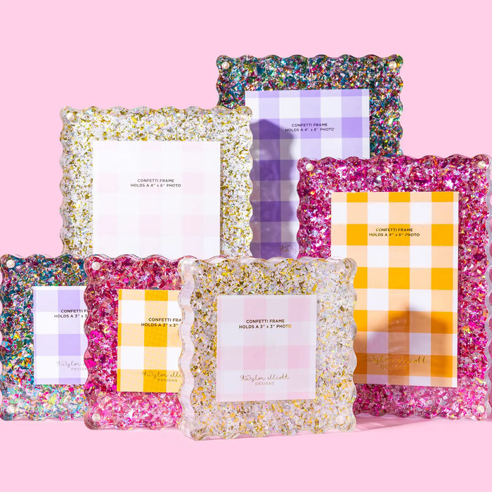 taylor elliott glitter acrylic picture frames