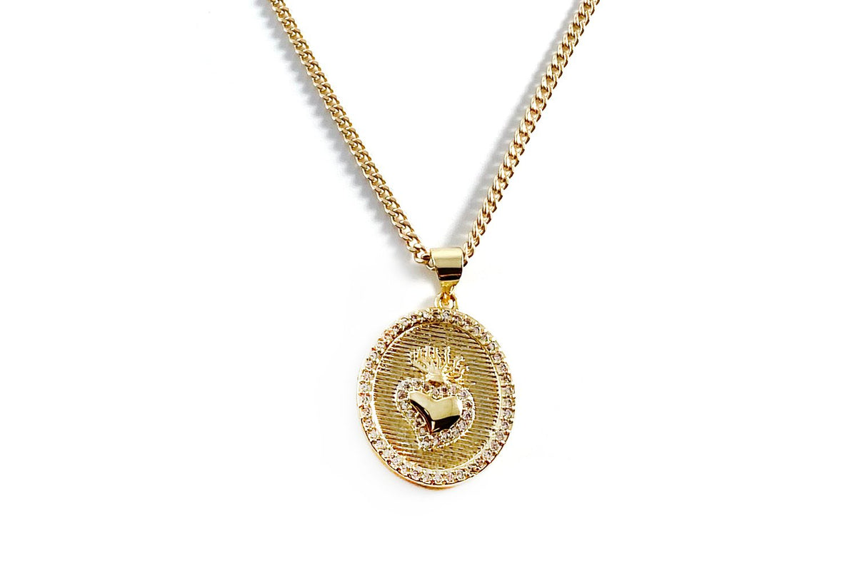 Rachel Nathan | sacred heart necklace || FINAL SALE