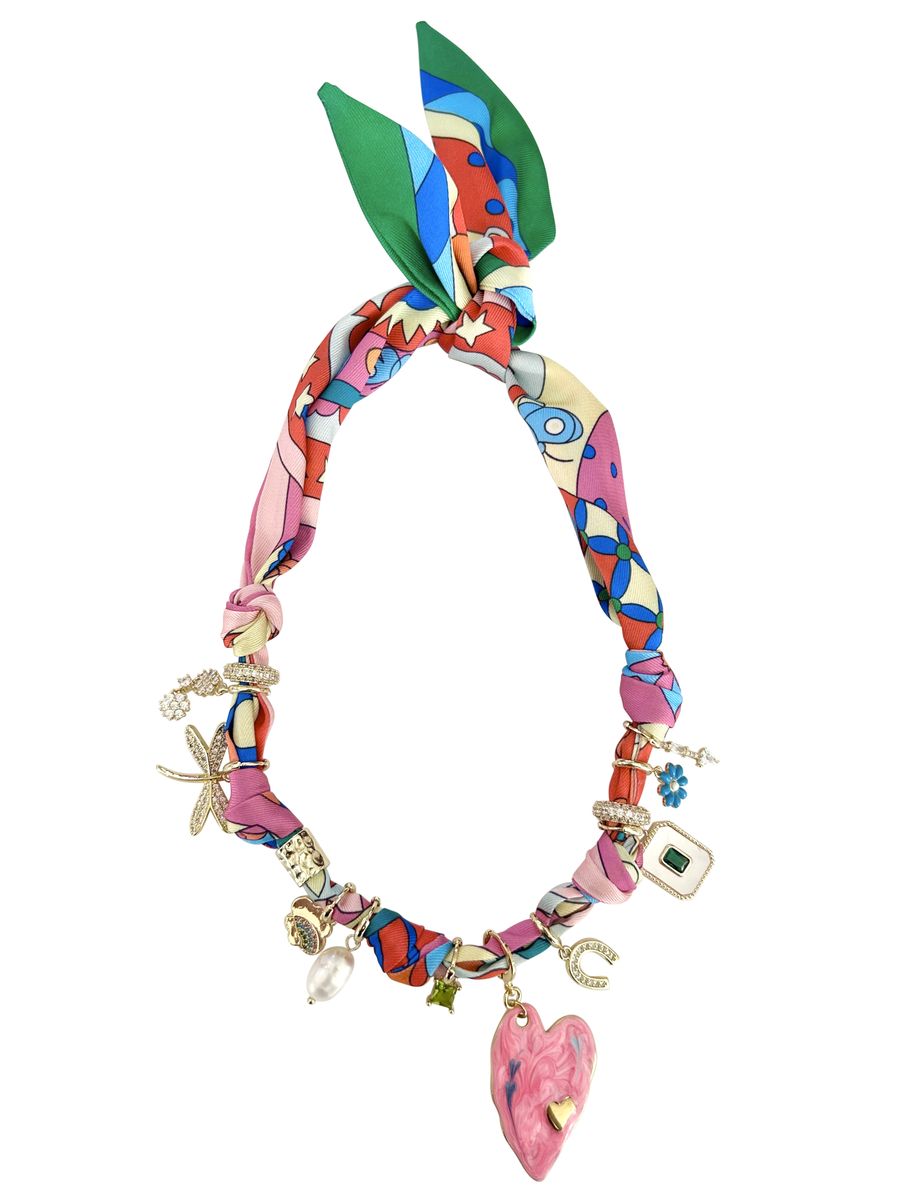 ferris scarf charm necklace