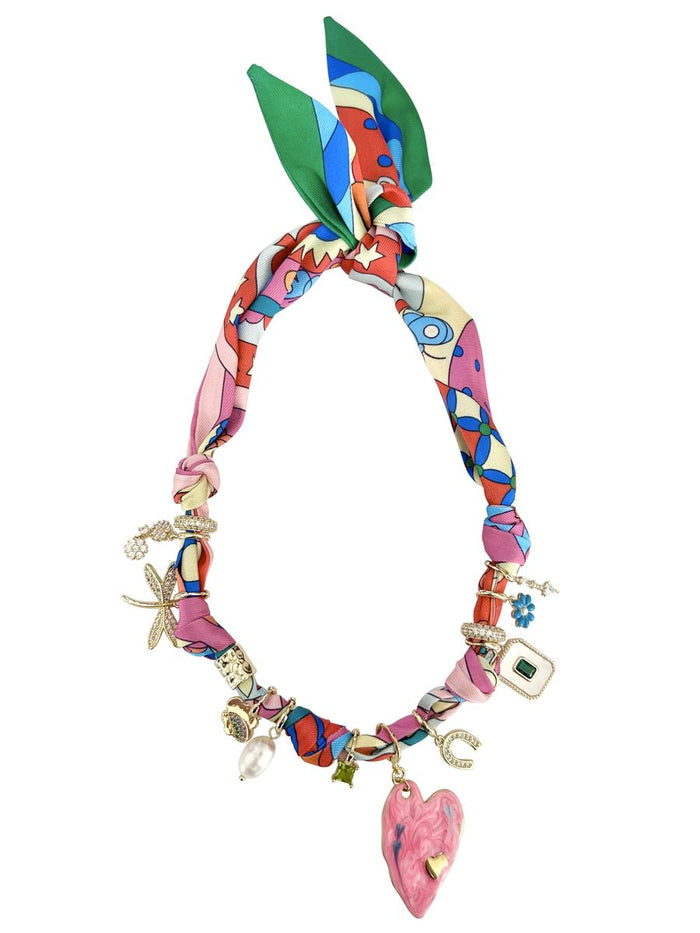 ferris scarf charm necklace