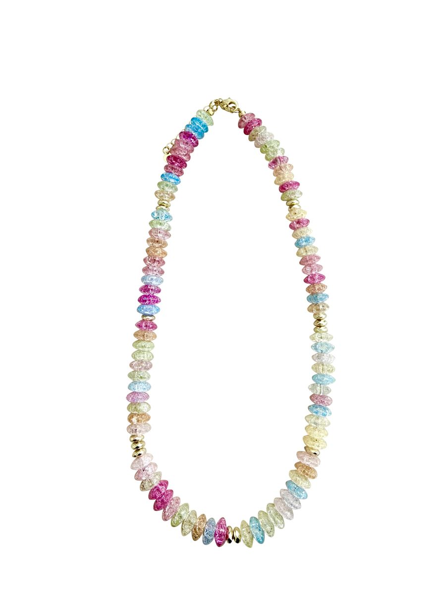 nora glitter beaded necklace