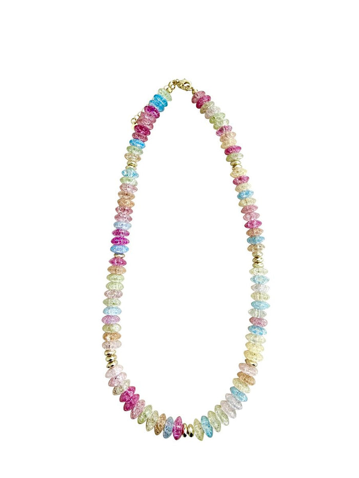 nora glitter beaded necklace