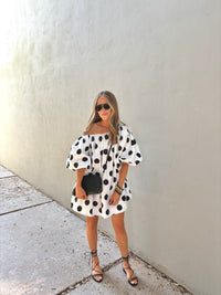 dottie off-the-shoulder bubble dress