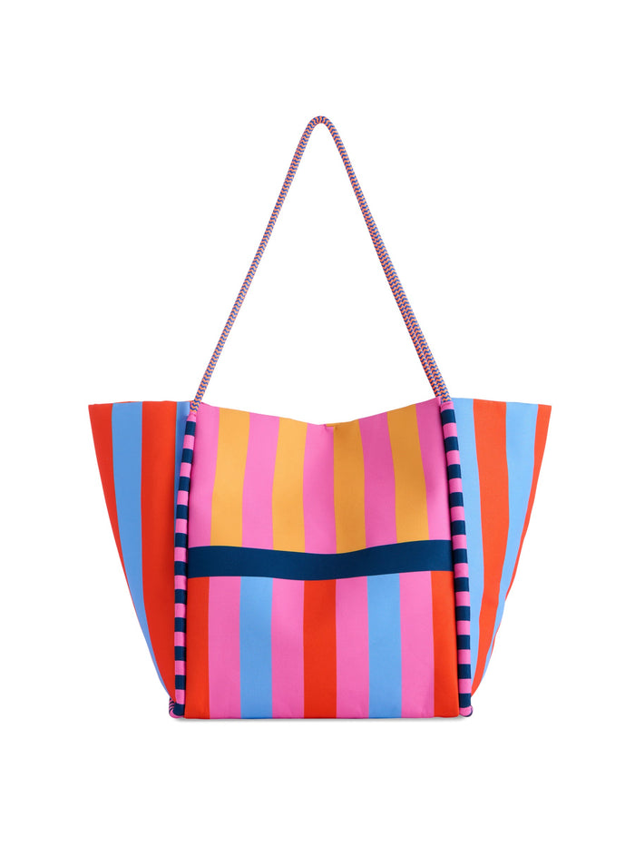 samba striped tote