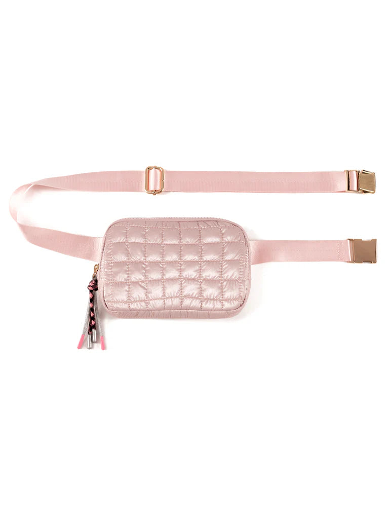 logan belt bag | rose