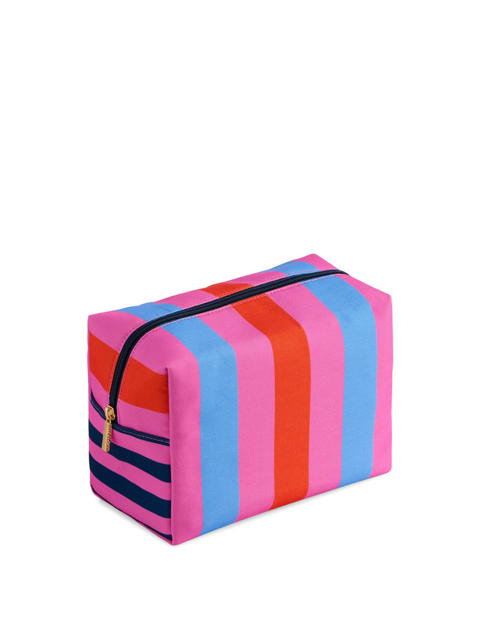 samba striped zip pouch