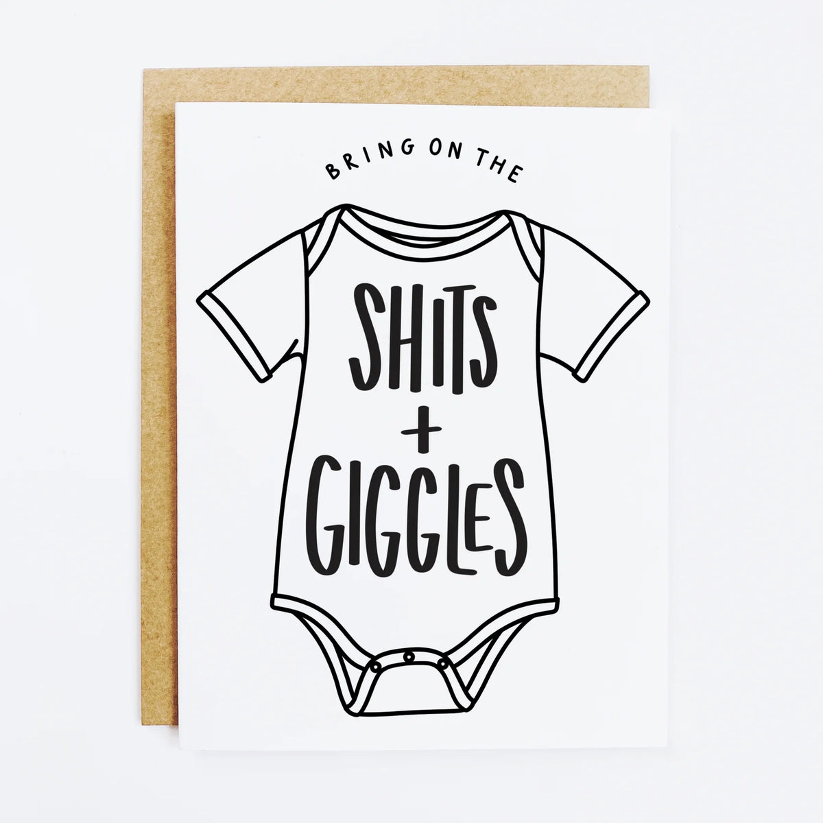 shits + giggles greeting card