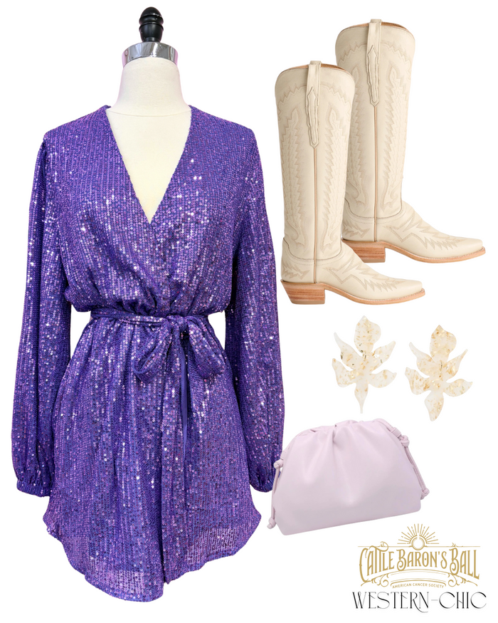 adeline sequin wrap dress | FINAL SALE
