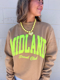 neon MIDLAND social club sweatshirt