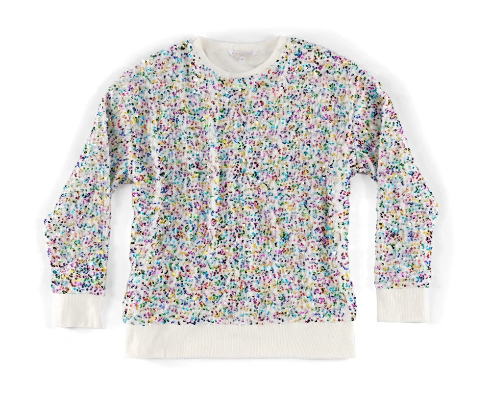 let's party sequin sweatshirt | FINAL SALE