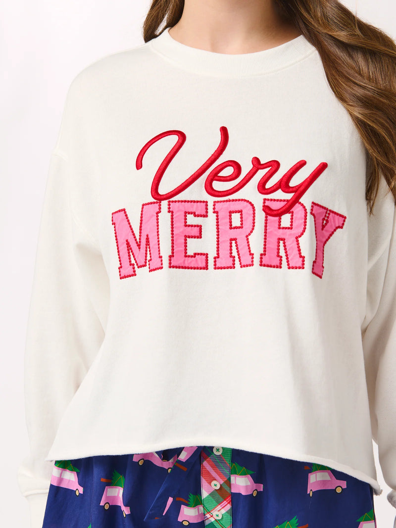 very merry lounge sweatshirt