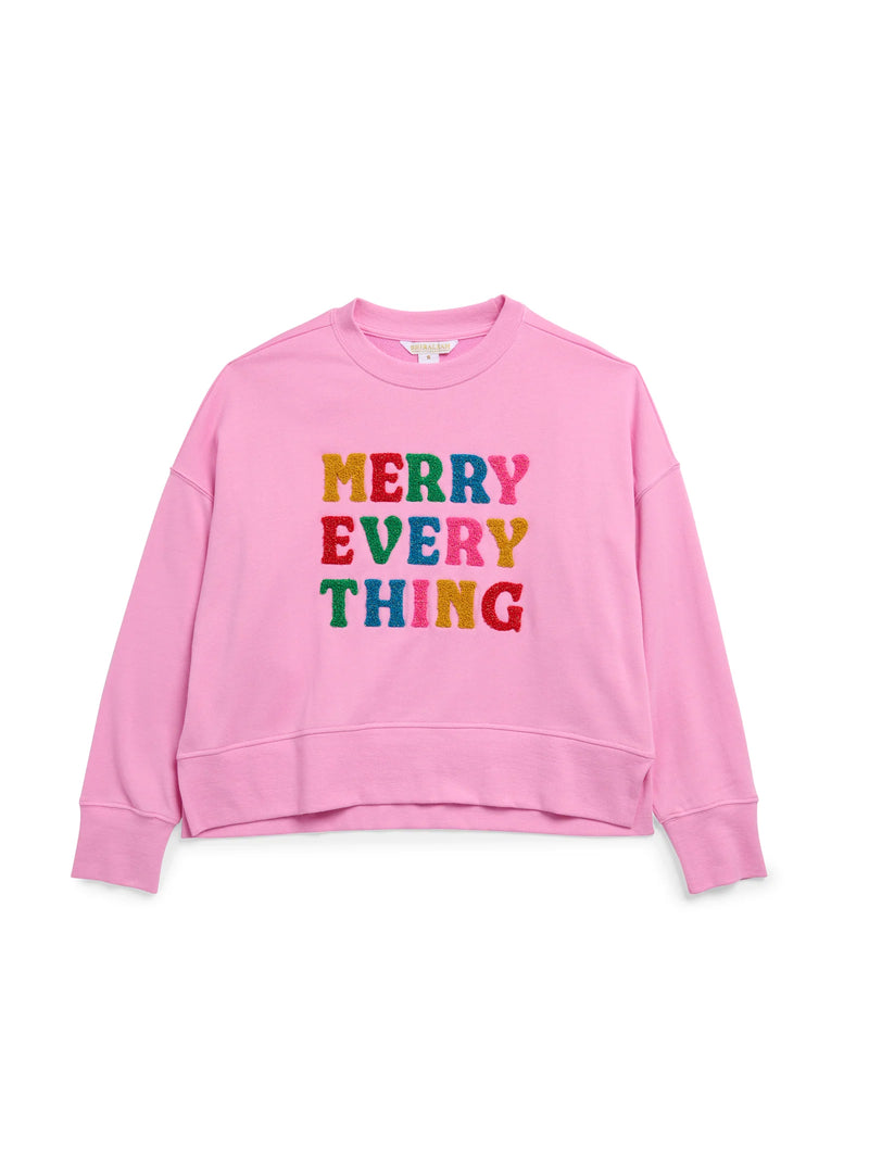 merry everything classic crewneck sweatshirtj