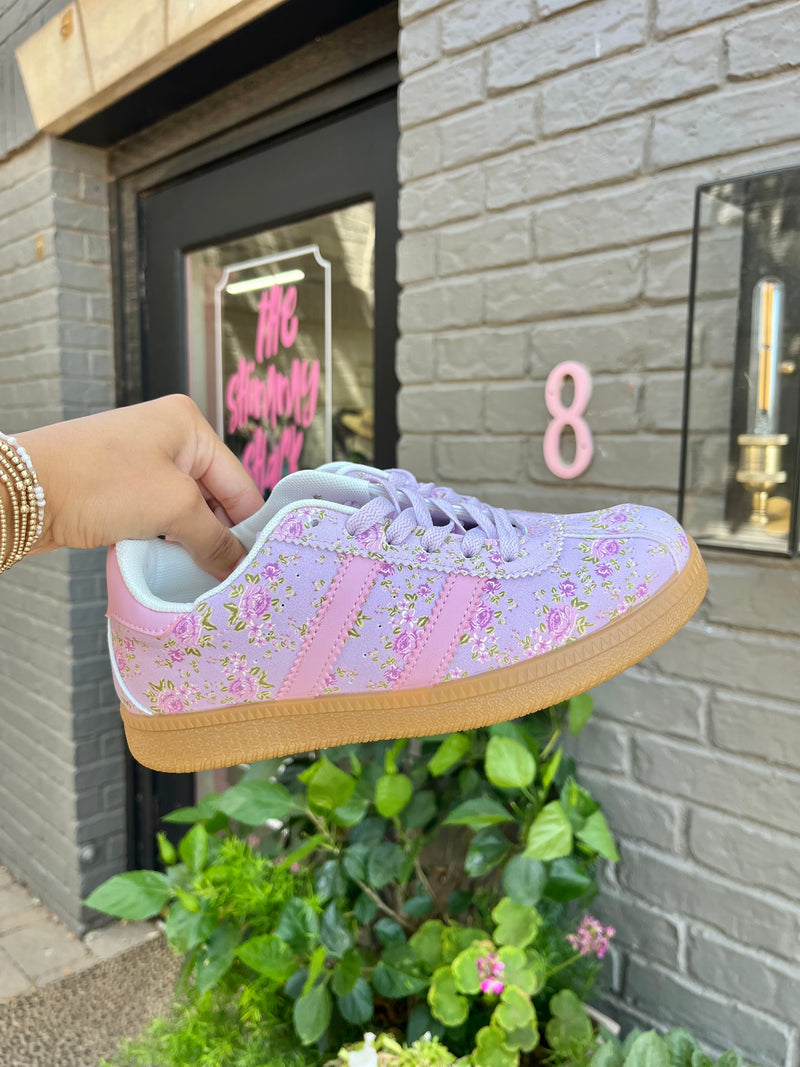 poppy floral sneakers