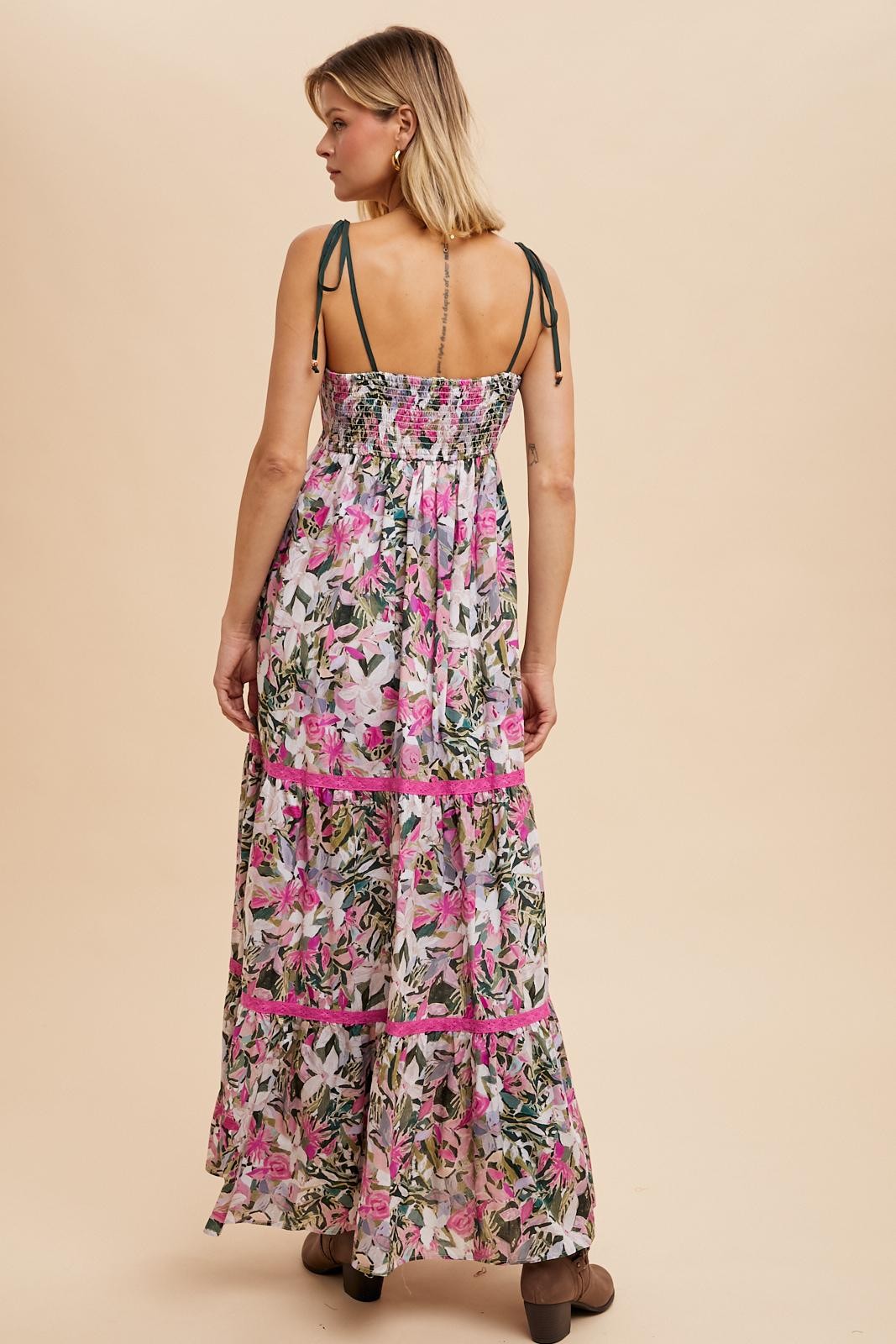 gracie floral maxi dress