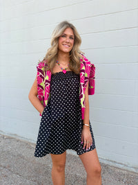 on the dotted line mini dress