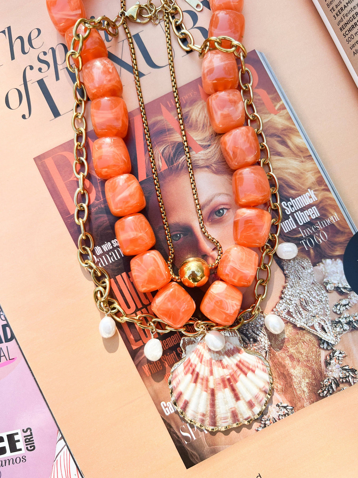 briton shell beaded necklace