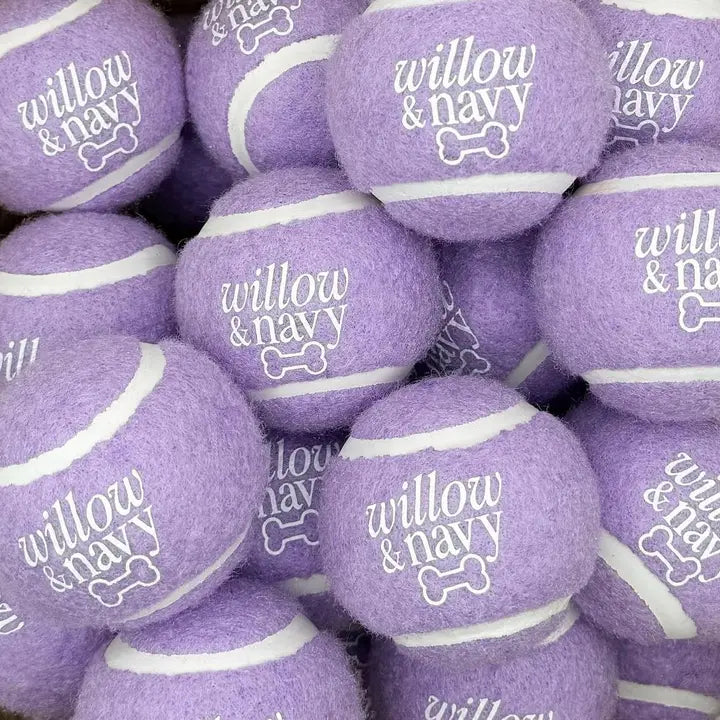 willow + navy | 4 pack of tennis balls