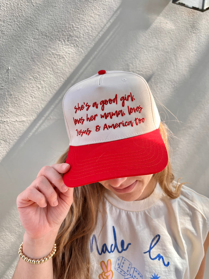 good girl trucker hat