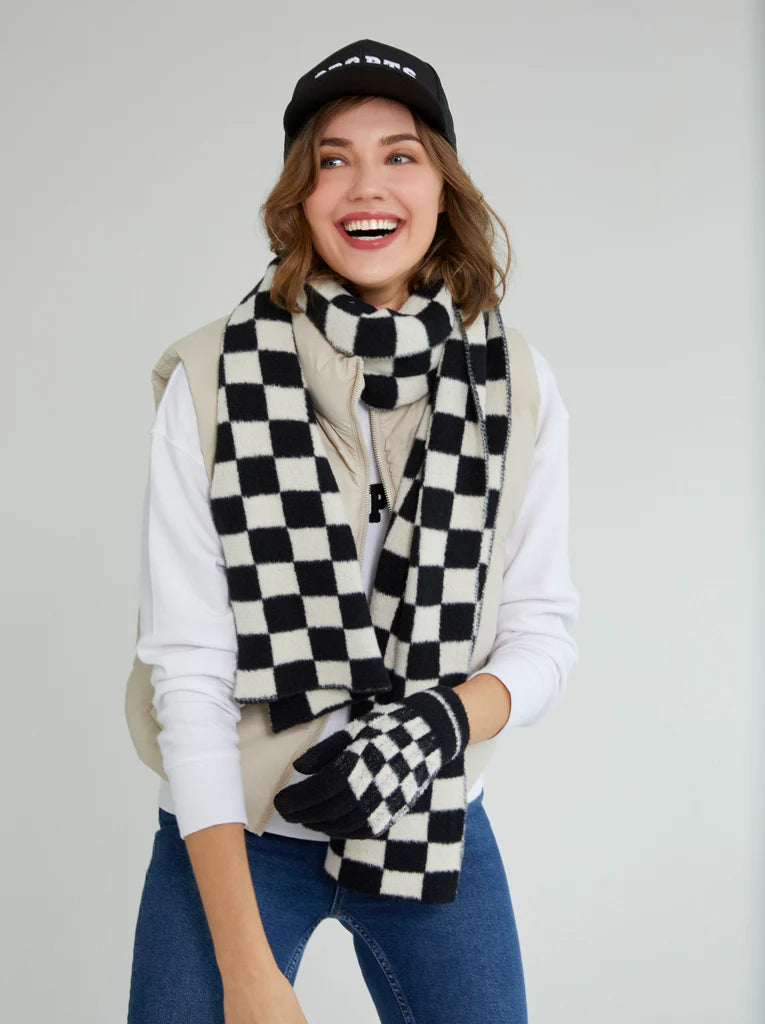 tanner check scarf