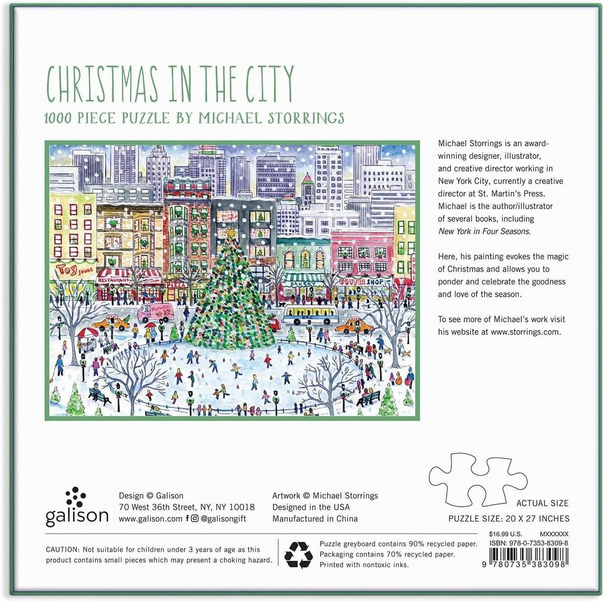 christmas in the city 1000pc puzzle