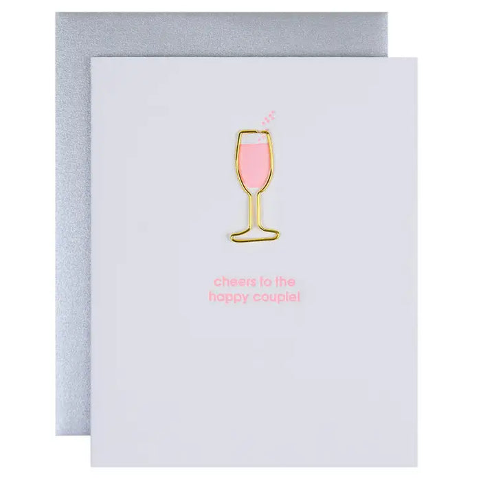 cheers to the happy couple card