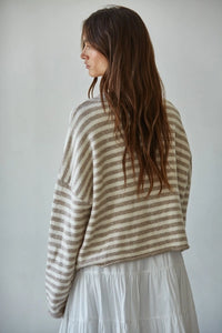 karley striped cardigan