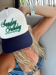 sunday funday trucker hat