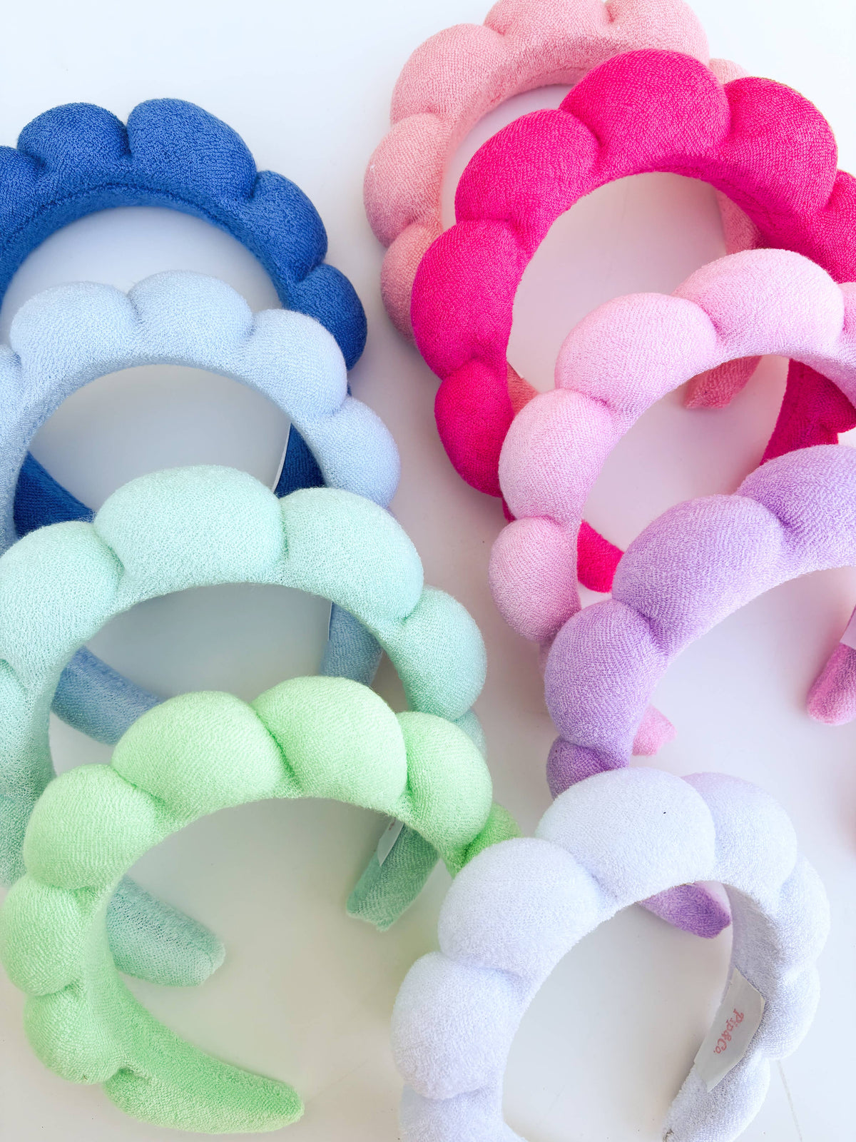 cloud puff GRWM bubble terrycloth spa headband