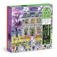 haunted house 500pc glow in the dark puzzle