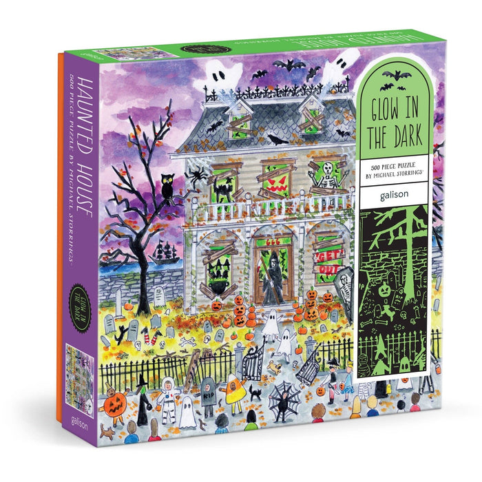 haunted house 500pc glow in the dark puzzle