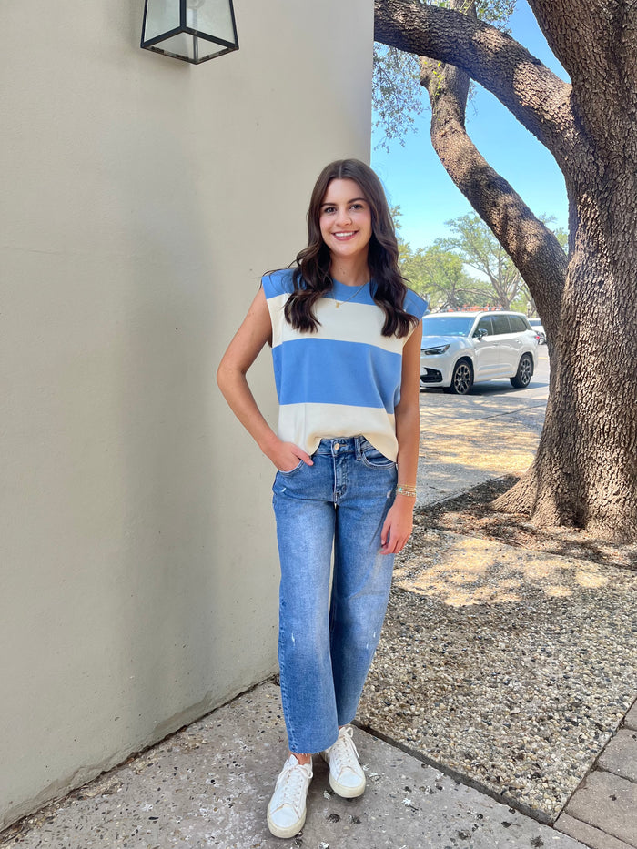 hallie high-rise slim barrel denim