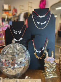 beaded gameday spirit necklace