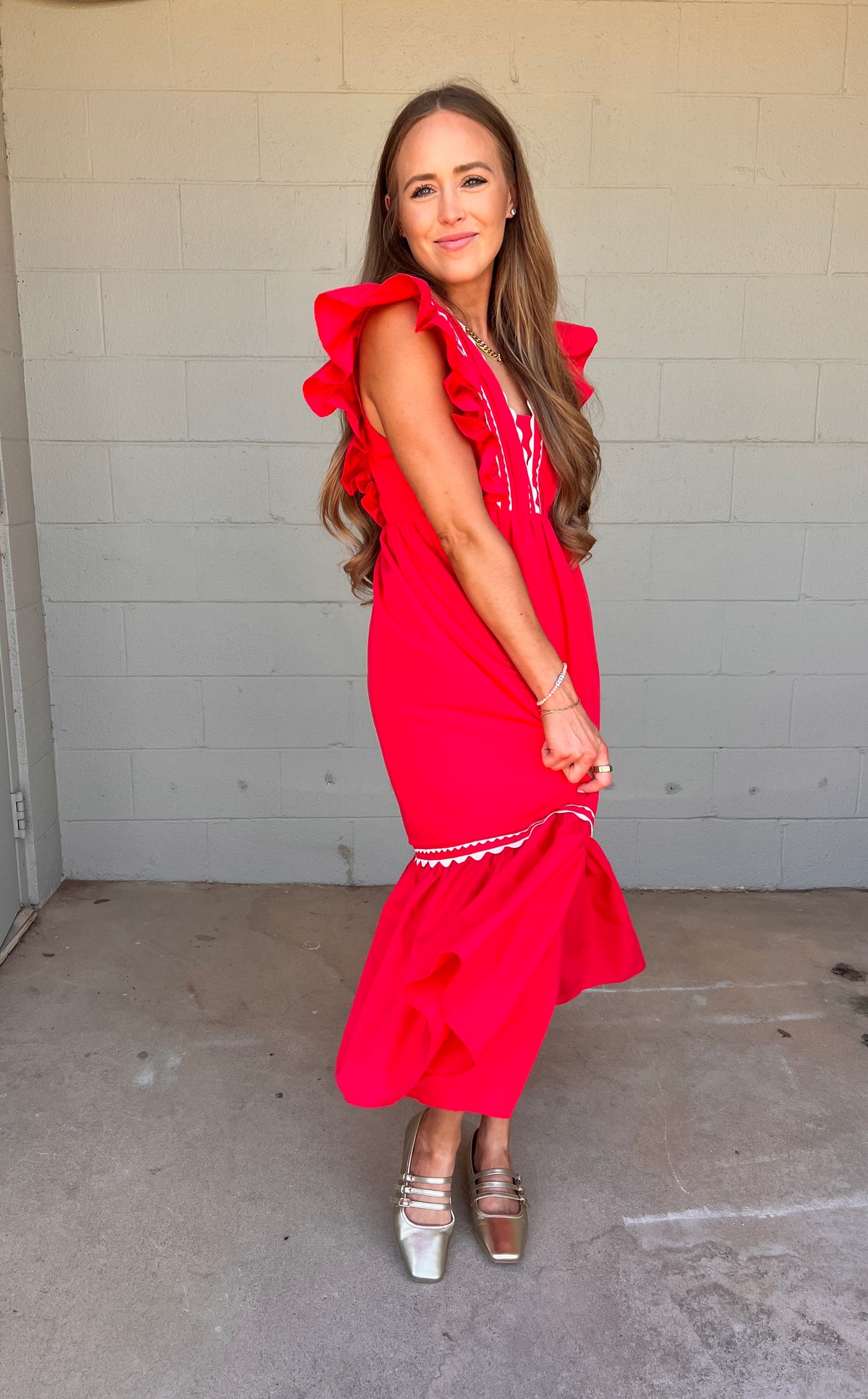 ruby red darlin midi || FINAL SALE