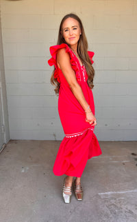 ruby red darlin midi || FINAL SALE