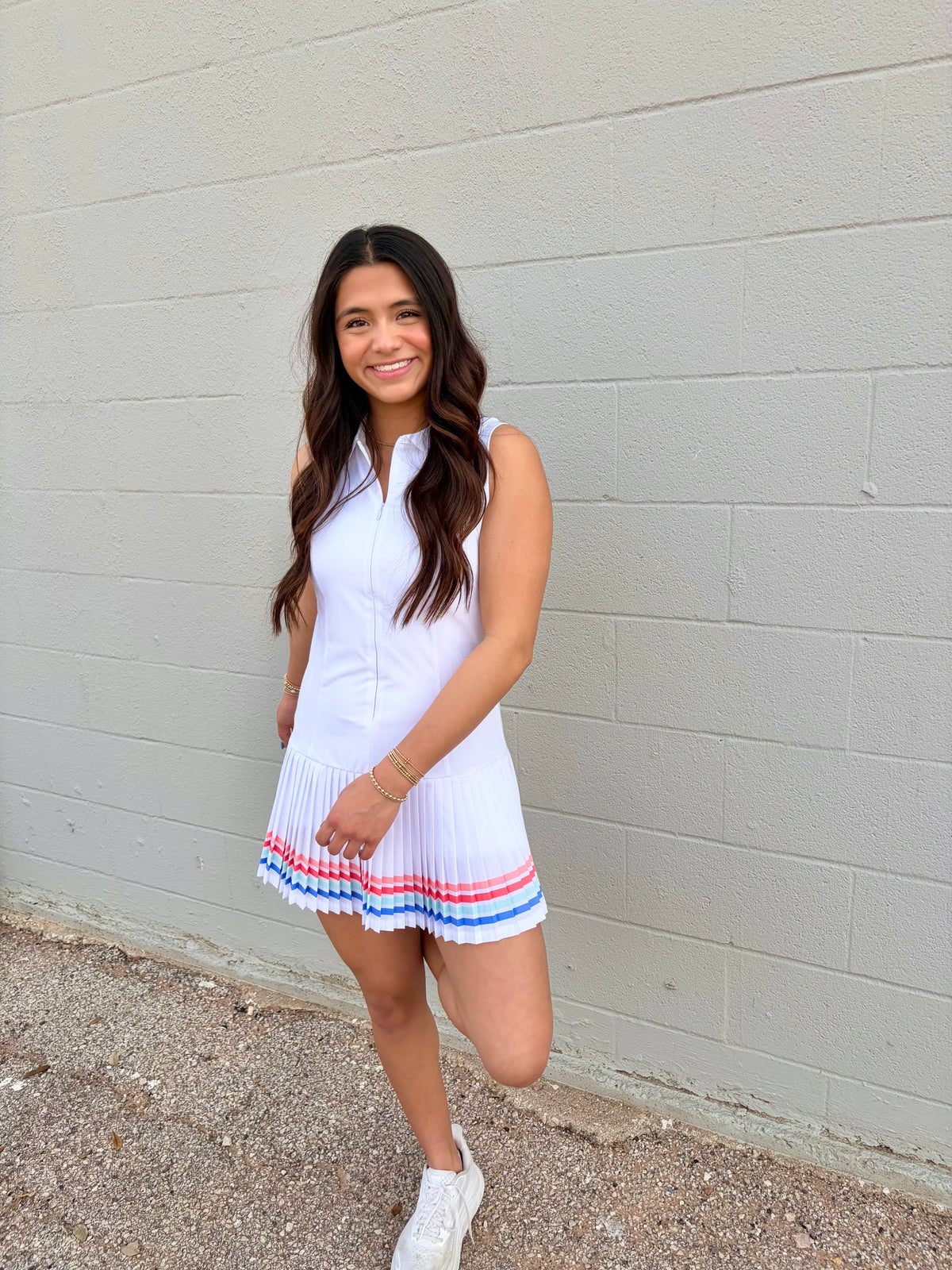 bria pleated skort tennis dress