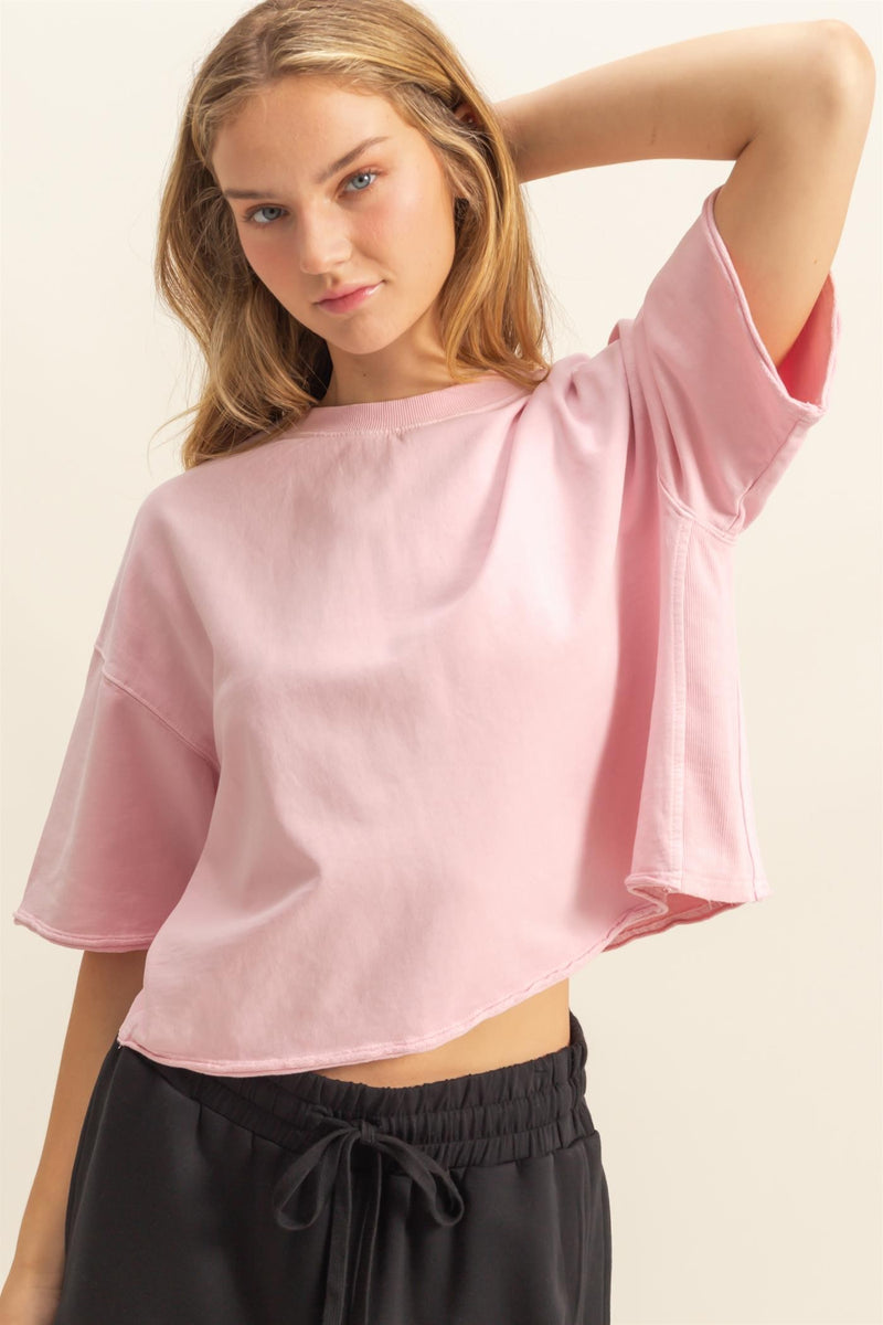 everyday essentials cropped tee