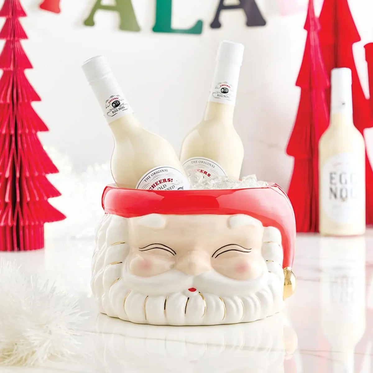 ceramic santa ice bucket