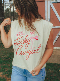 lucky cowgirl muscle tank