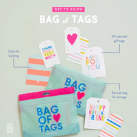 bag of tags | 24ct