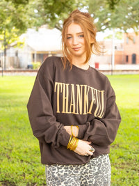 thankful puff sweatshirt